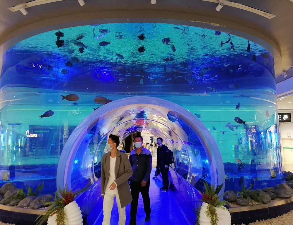 蘭州中心海底世界亞克力水族缸