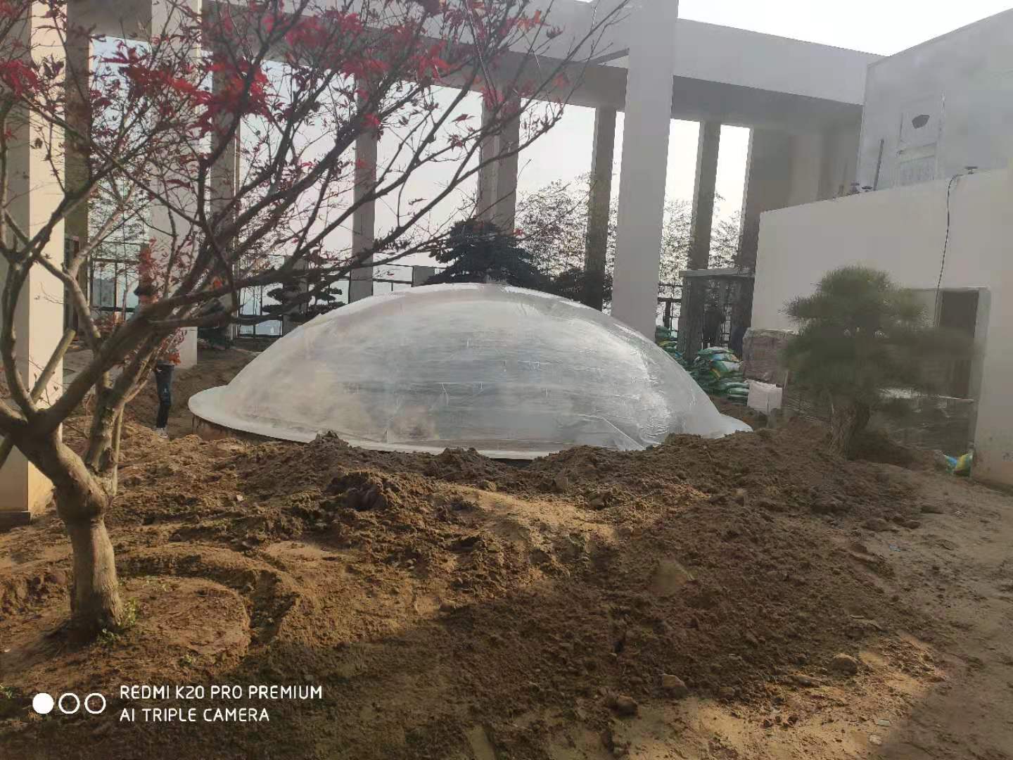 潤(rùn)泰大廈樓頂花園亞克力穹頂